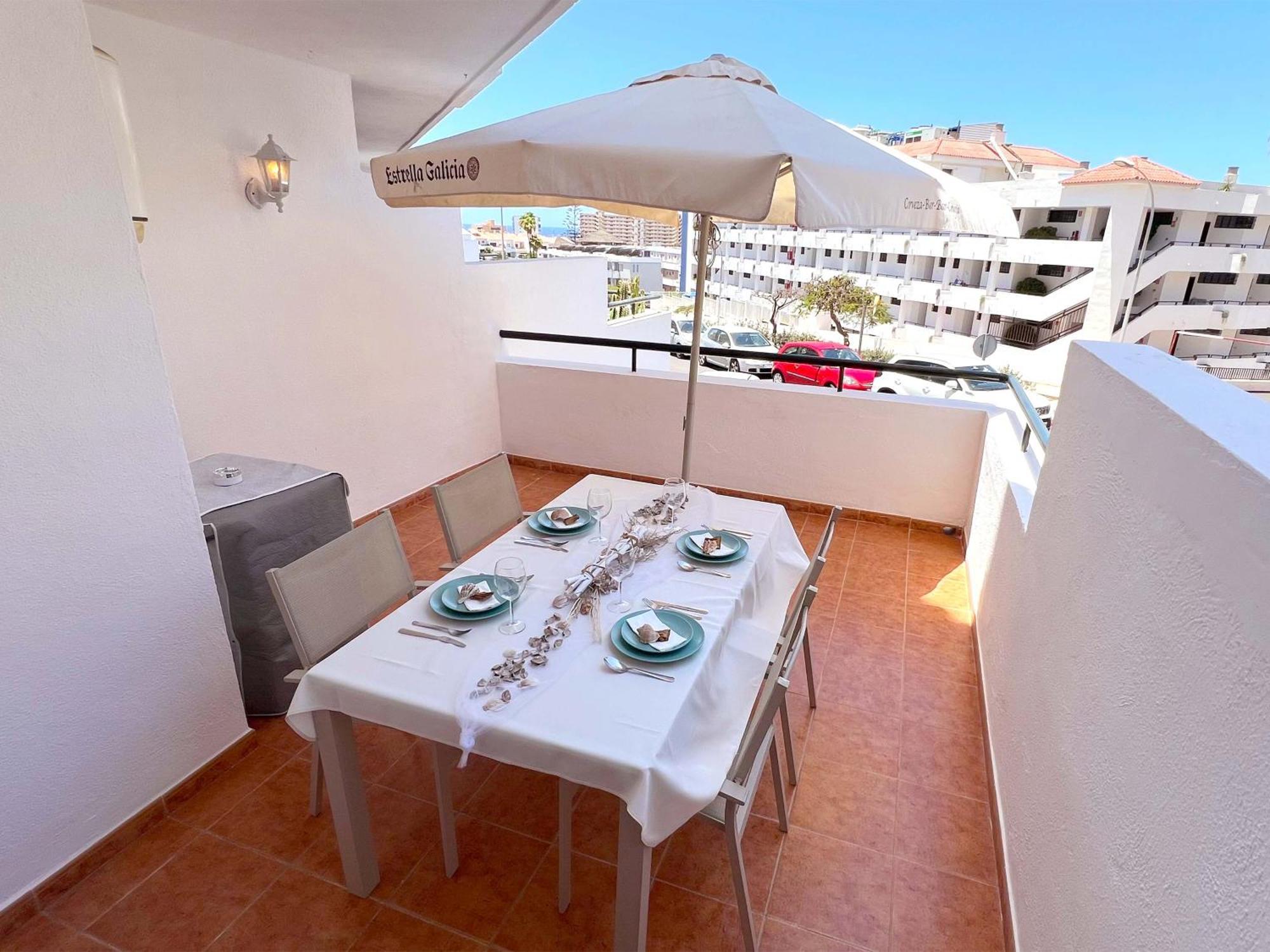 Encantador Apartamento Con Terraza, Los Cristianos Los Cristianos  Luaran gambar